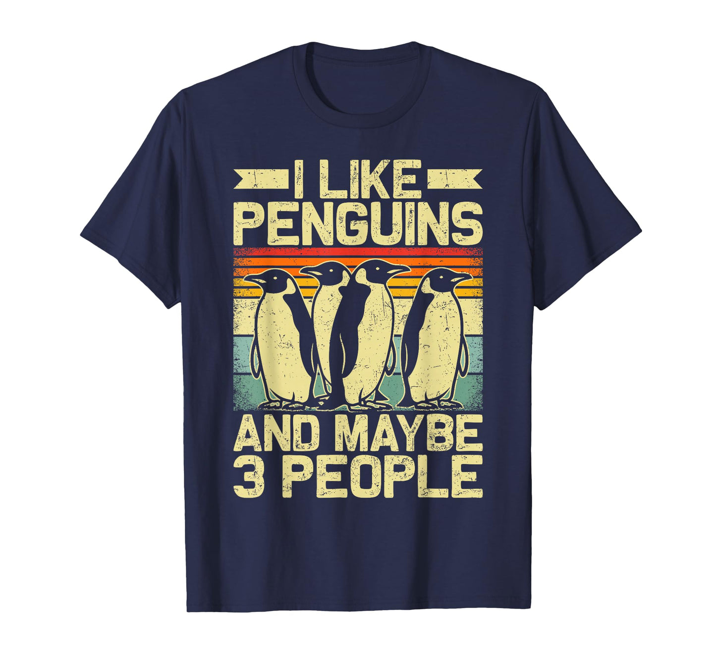 Funny Penguin Shirt Men Wildlife Polar Animal Penguin Lover T-Shirt