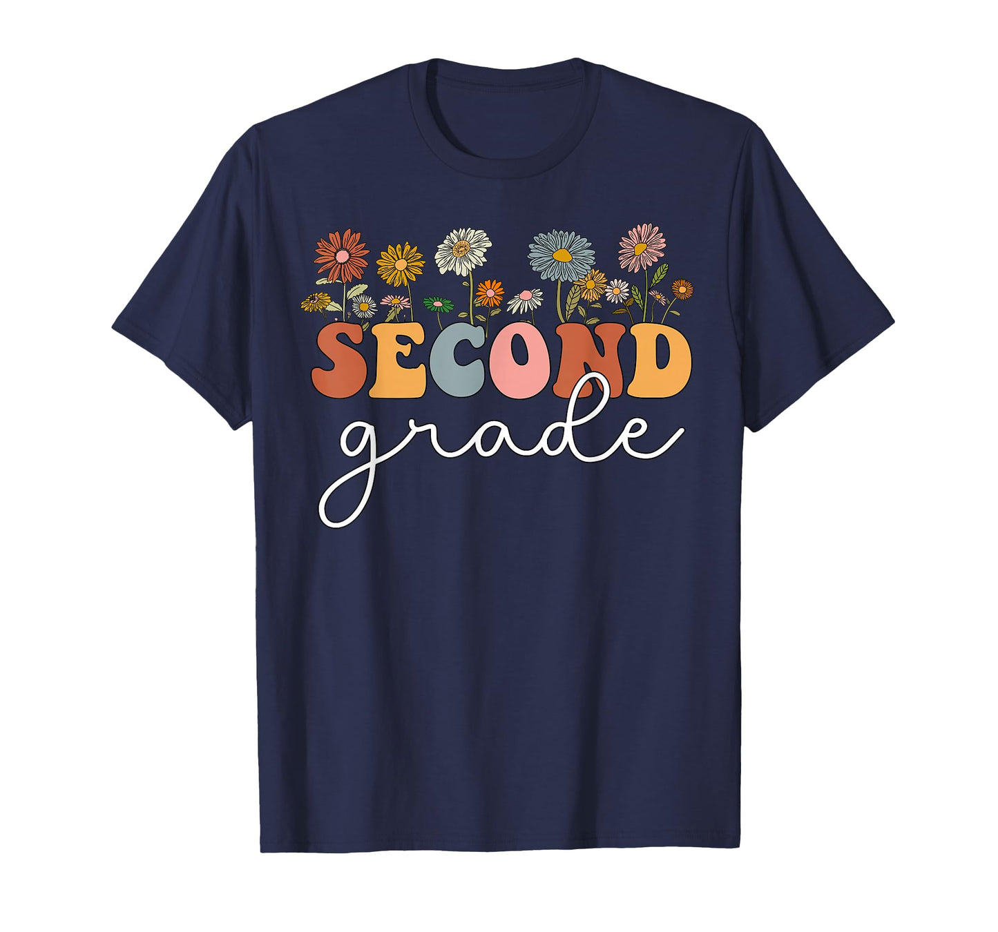 Second Grade Teacher Wildflower 2nd Grade Back To School T-Shirt