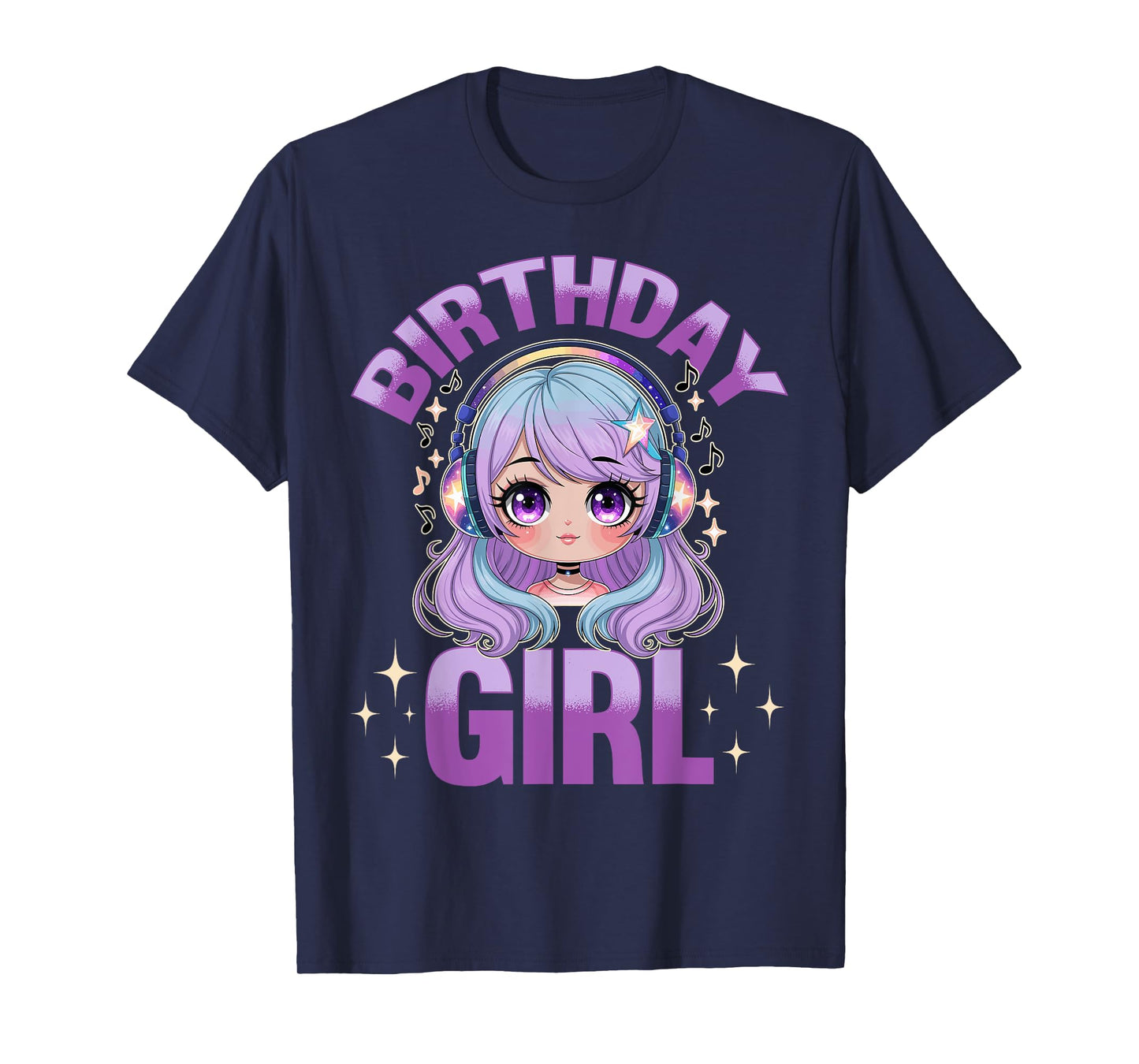 Anime & Music Birthday T-Shirt