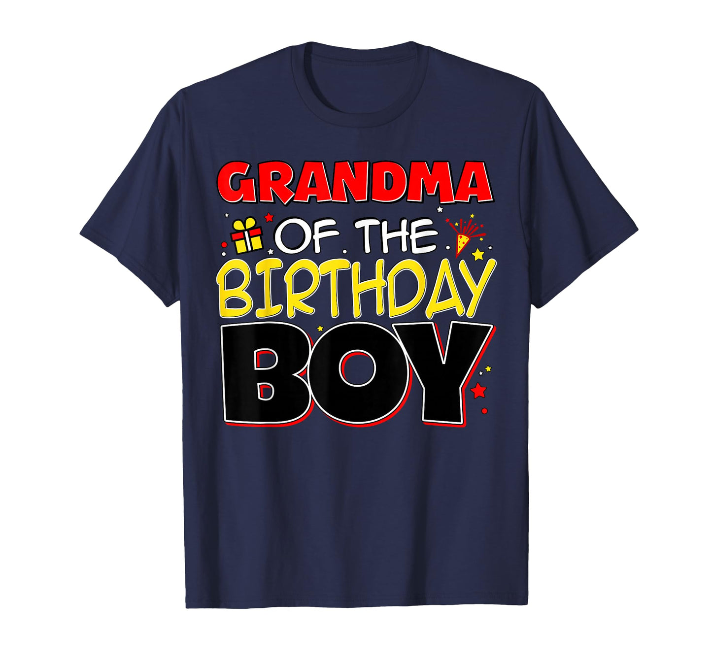 Grandma Of The Birthday Boy Family Party Birthday Outfit T-Shirt
