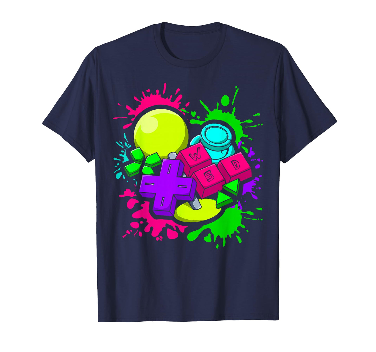 Video Game Console Controllers Retro 80's 90's Arcade Gamer T-Shirt