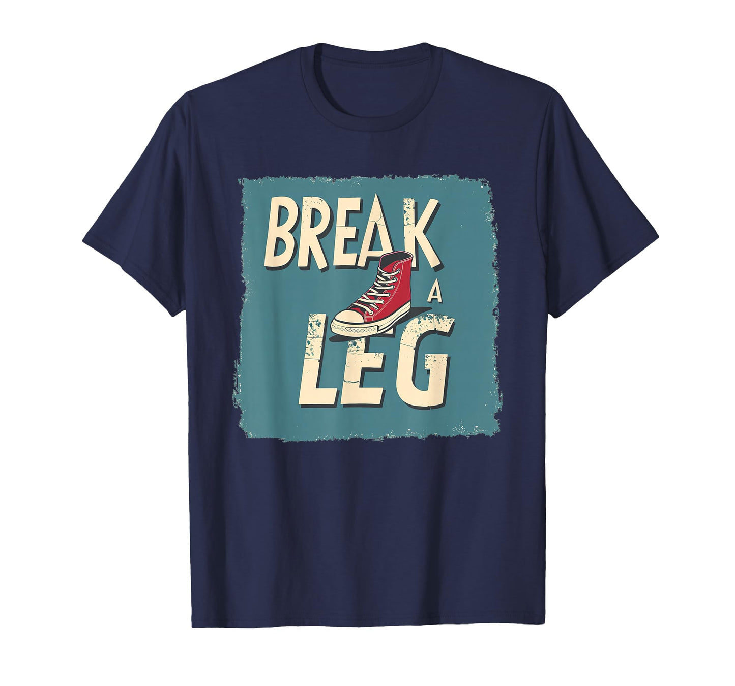 Funny Shoe with broken Leg Costume for Idiom Fans T-Shirt