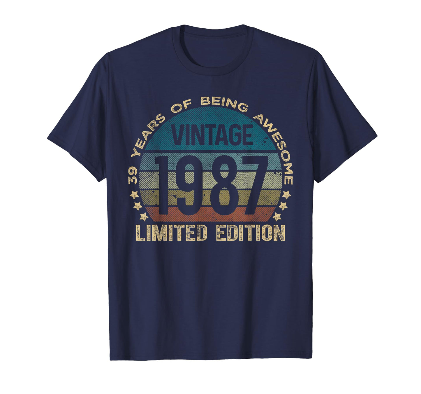39 Year Old Gifts Vintage 1987 Limited Edition 39th Birthday T-Shirt
