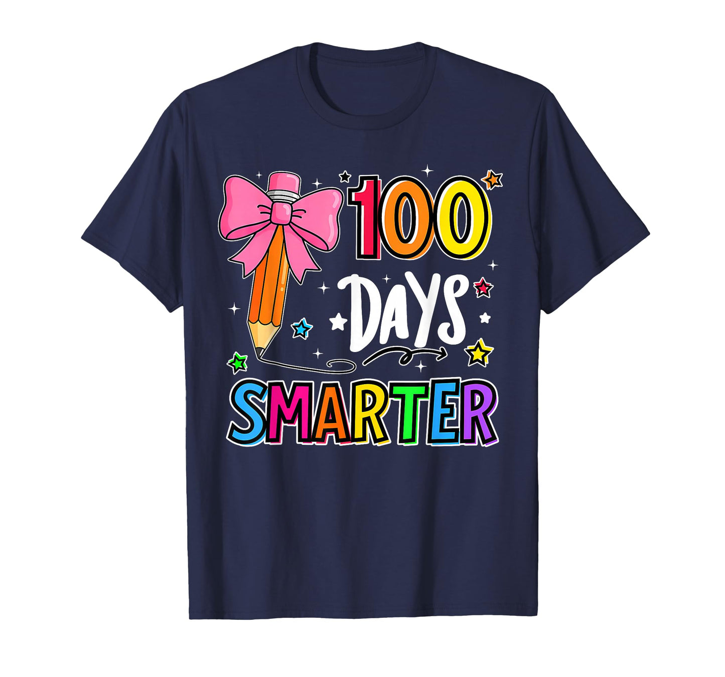 100 Days Smarter Bun 100th Day School Teacher Girls Kids T-Shirt