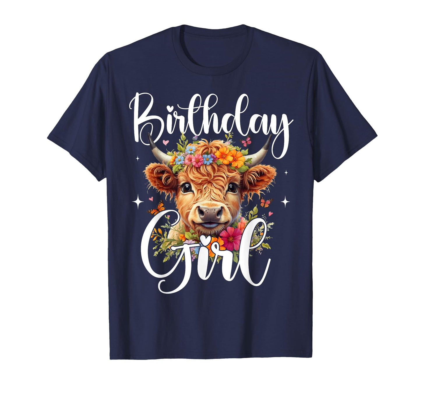 Cow Birthday Girl Mother Girl Mama Woman Family Matching T-Shirt
