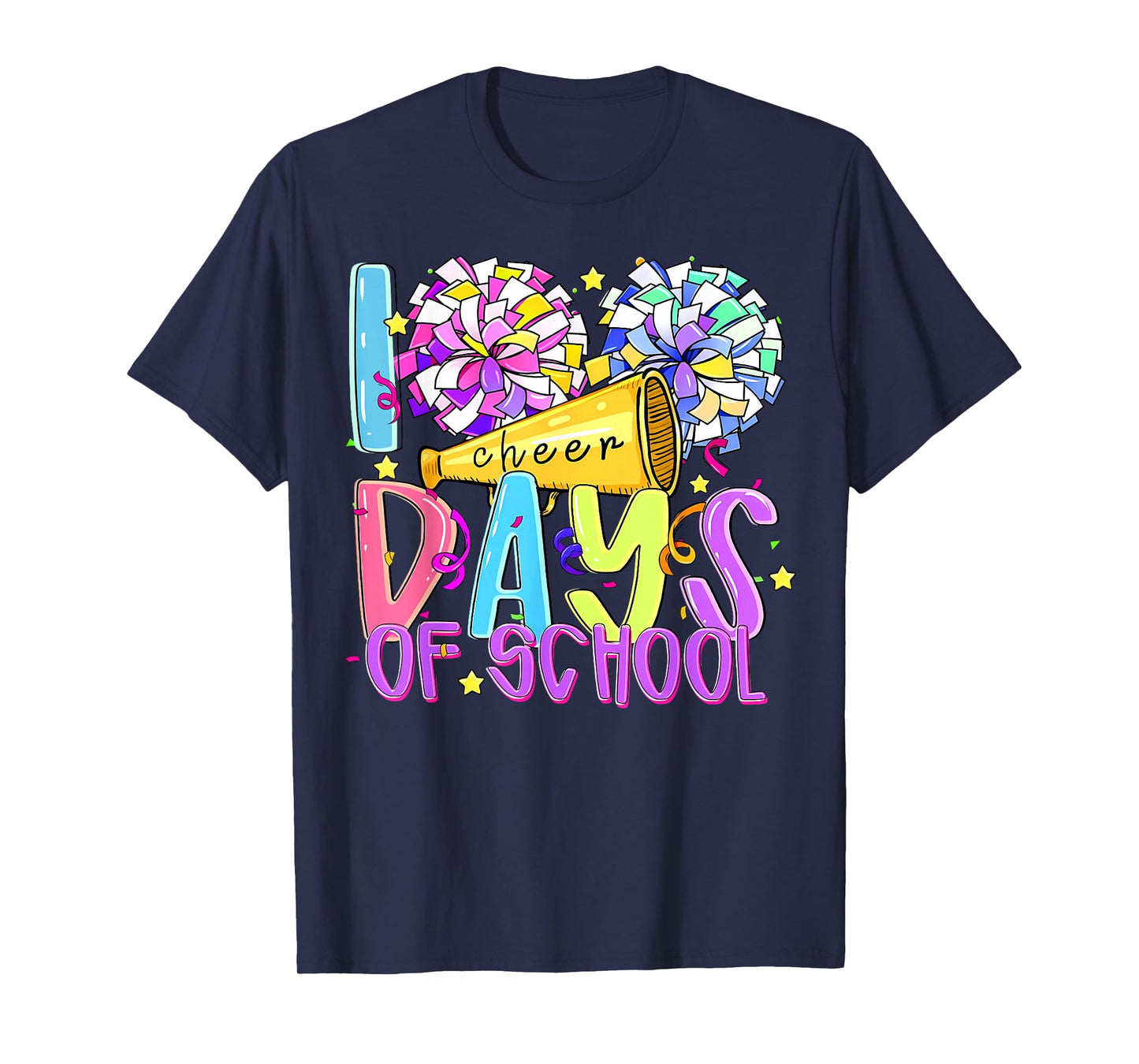 100 Days of School Cheer Teachers Kids 100th Day of School T-Shirt