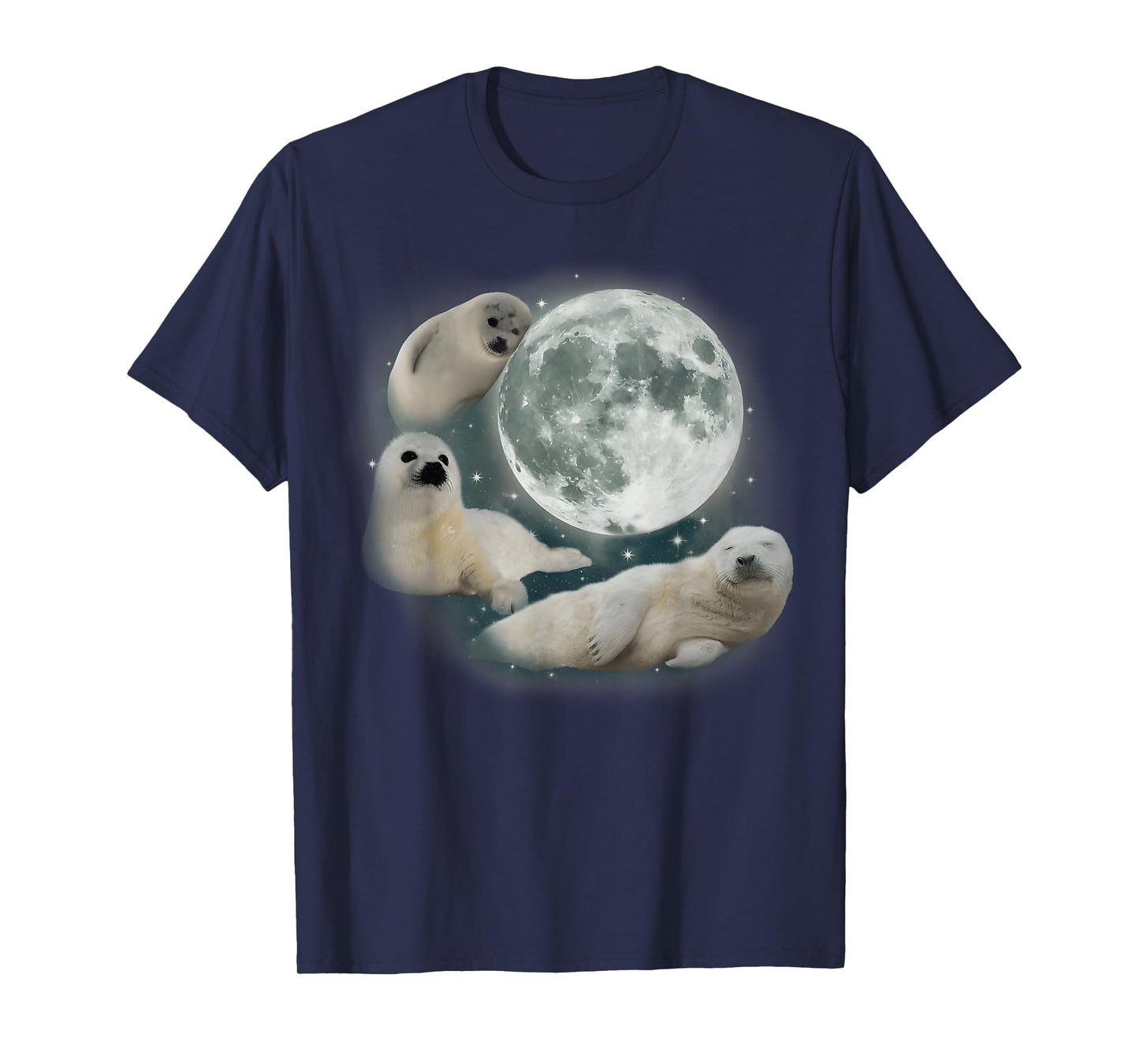 Three Baby Seal Vintage Graphic 90s Funny Women Men Kids T-Shirt
