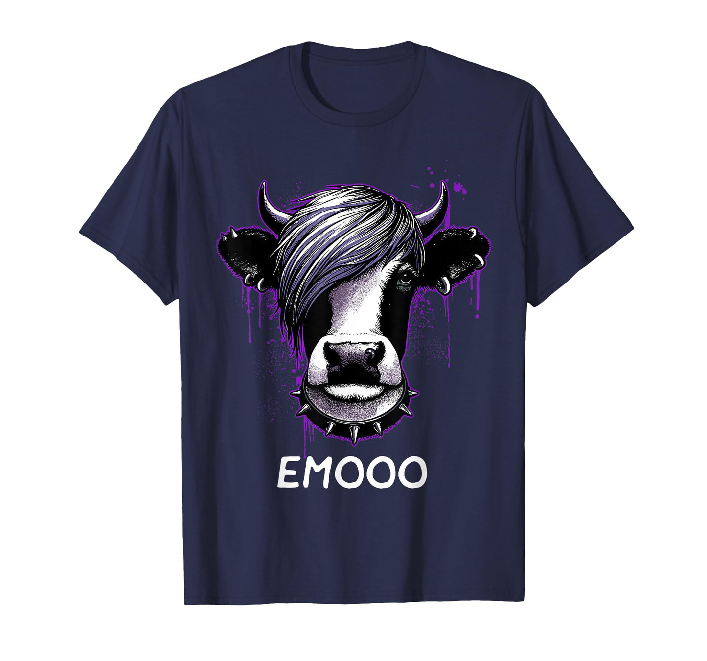 Emo Shirt Emo Cow Emooo Emocore Farm Shirt For Emo Farmers T-Shirt