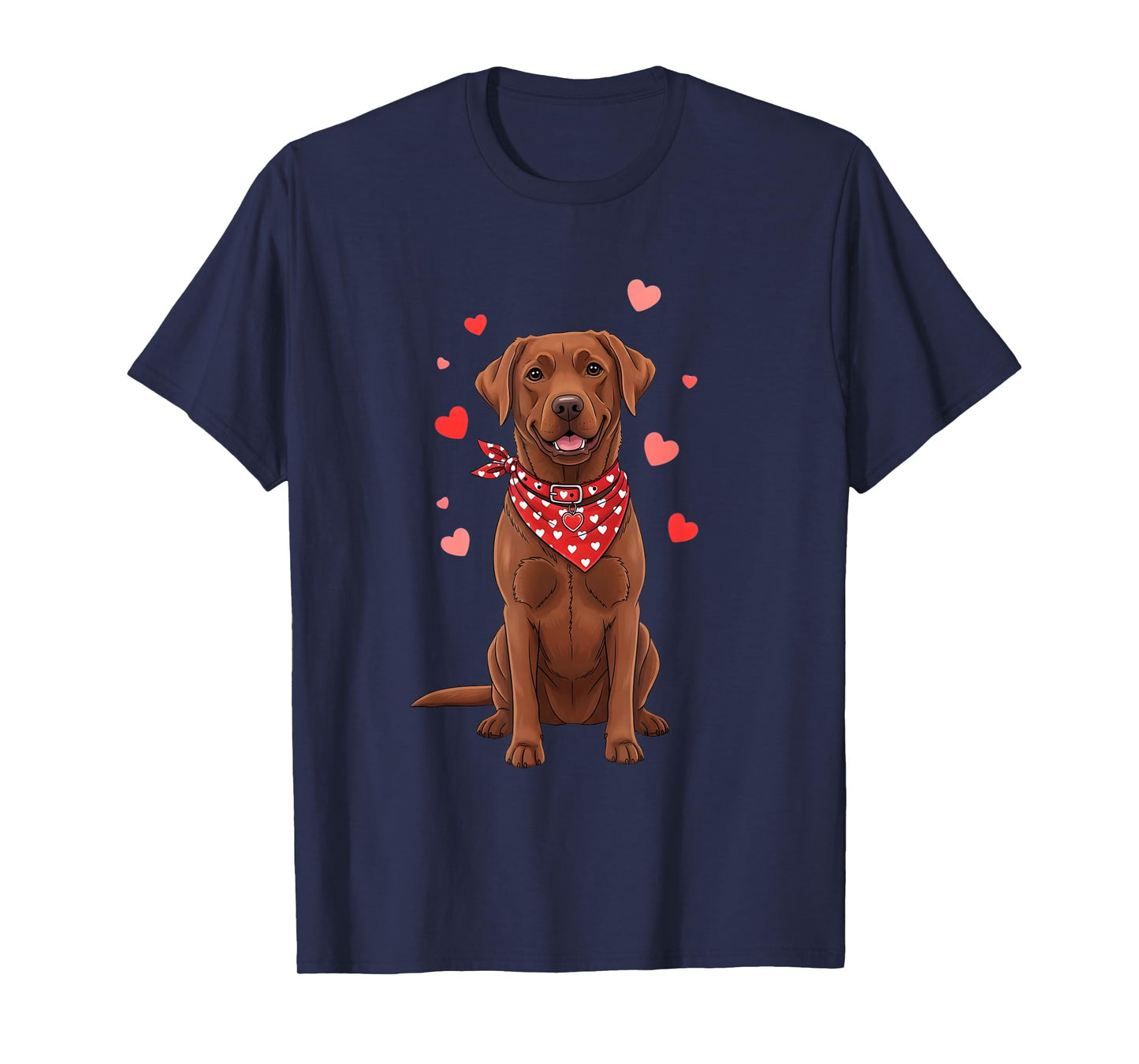 Labrador Retriever Valentine Dog Lover Heart T-Shirt