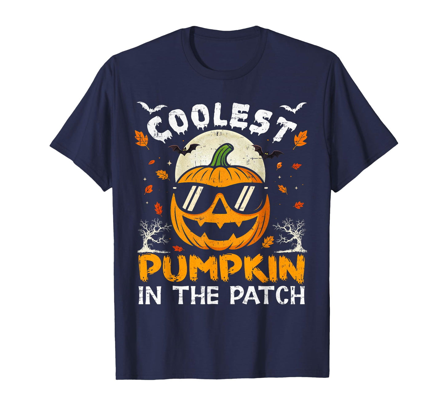 Coolest Pumpkin in The Patch Boy Halloween Shirts for Kids T-Shirt
