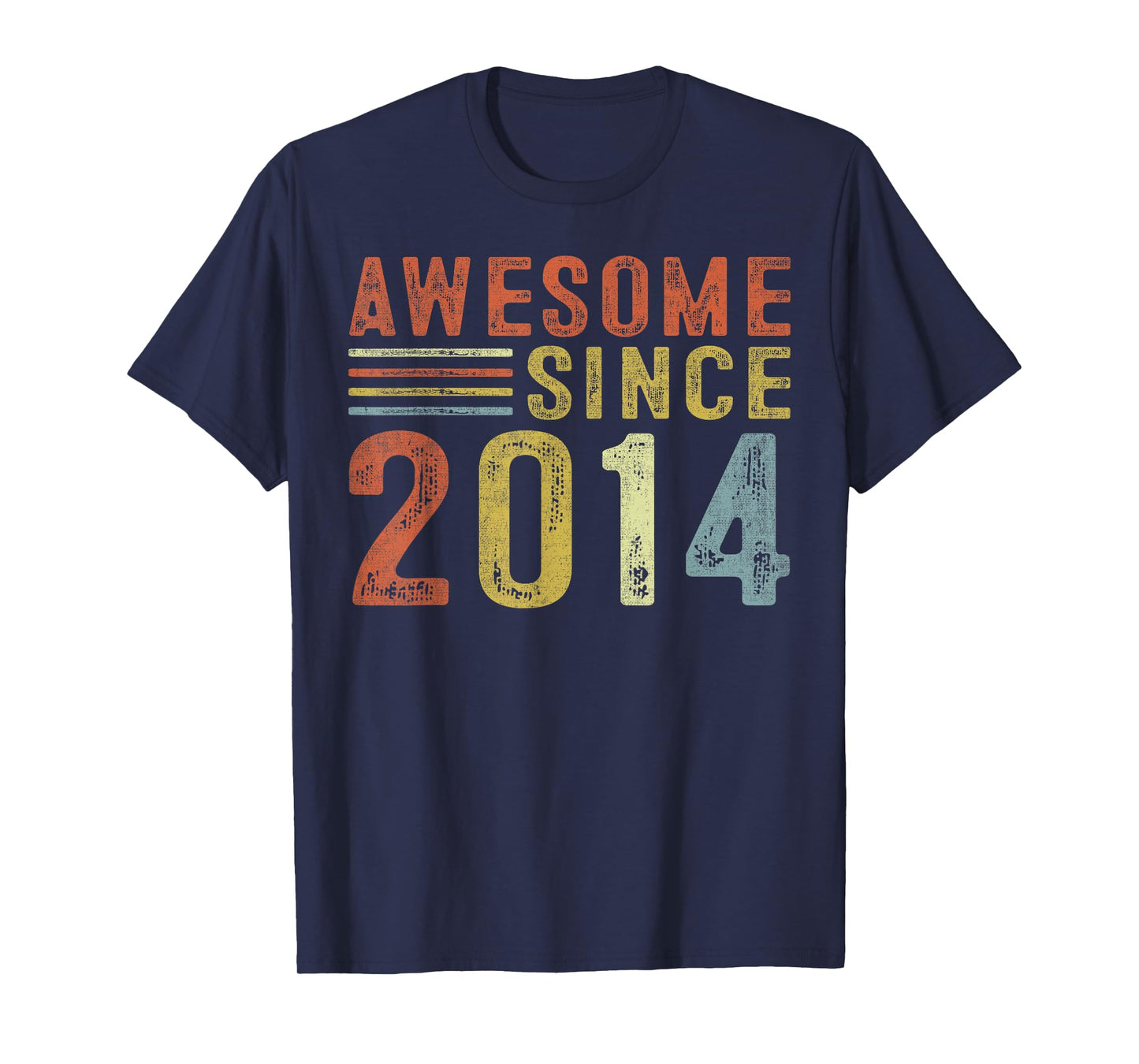 Awesome Since 2014 11th Birthday Retro Gifts Born In 2014 T-Shirt