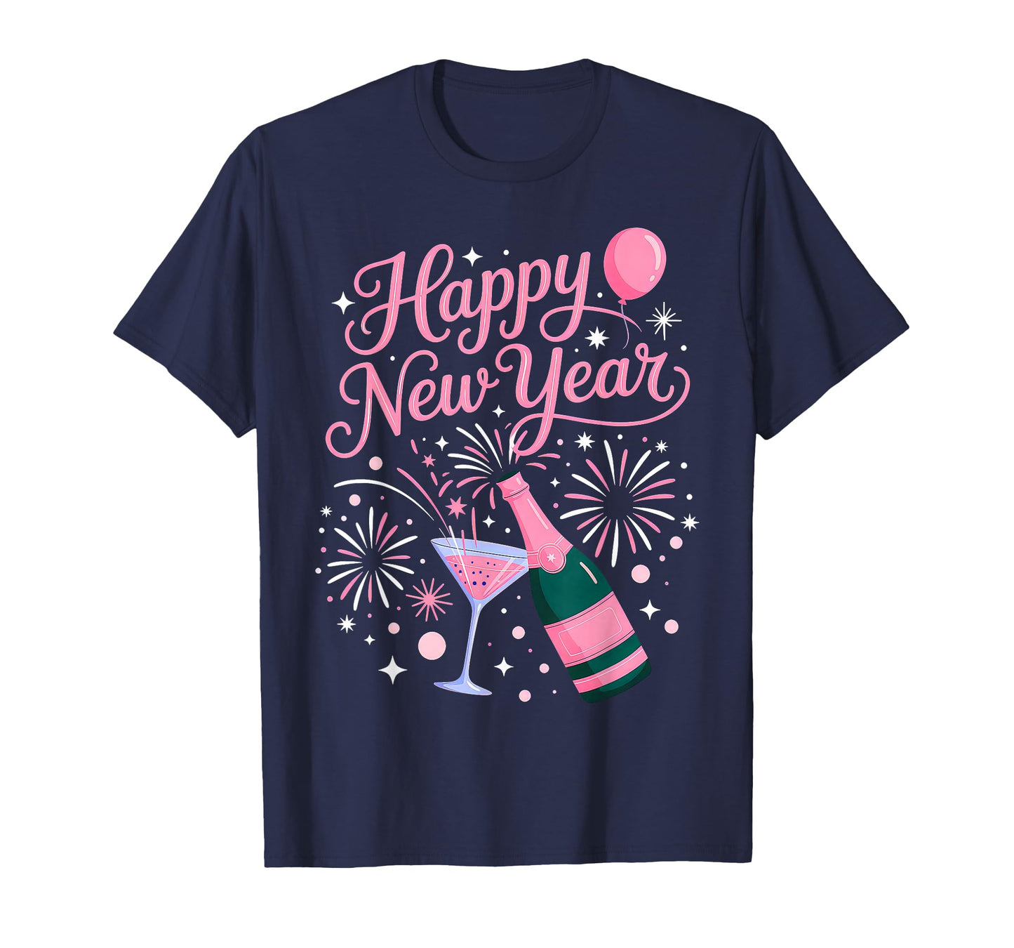New Years Eve Party Supplies 2026 Happy New Year Fireworks T-Shirt