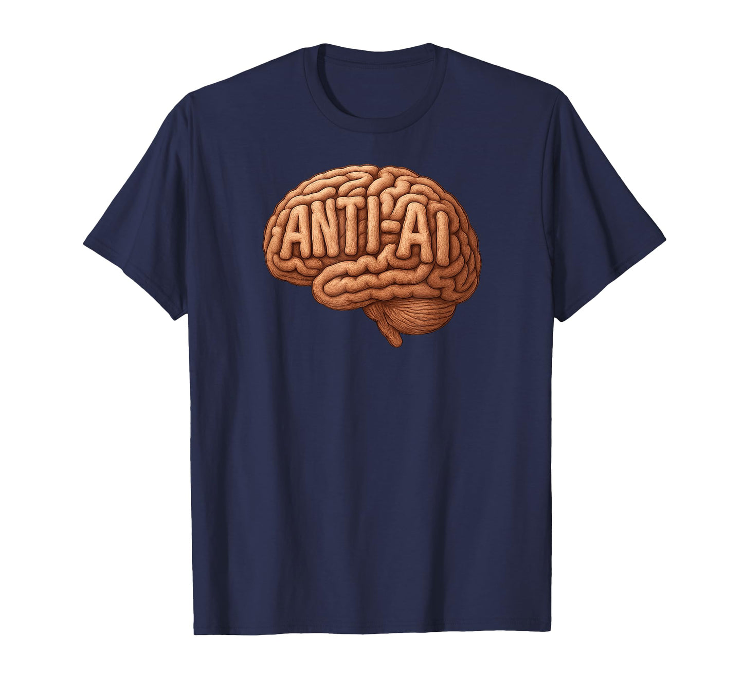 Anti-AI Say No to Artificial Intelligence Funny Luddite T-Shirt