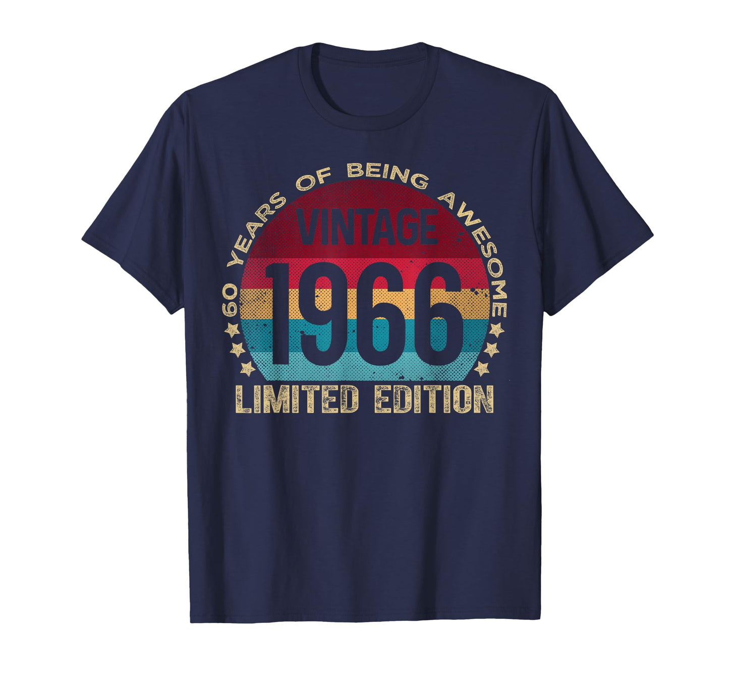 60 Year Old Gifts Vintage 1966 Limited Edition 60th Birthday T-Shirt