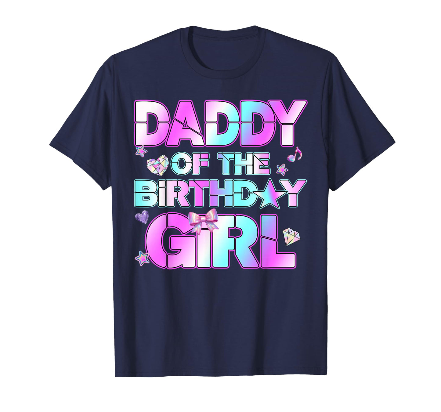 Daddy The Birthday Girl Kpop Family Birthday Party Girls T-Shirt