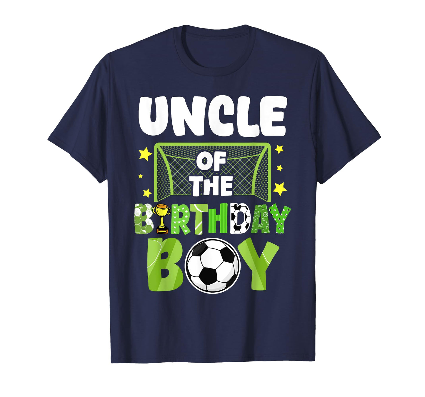 Soccer Uncle Birthday Boy Party Soccer Family Matching T-Shirt