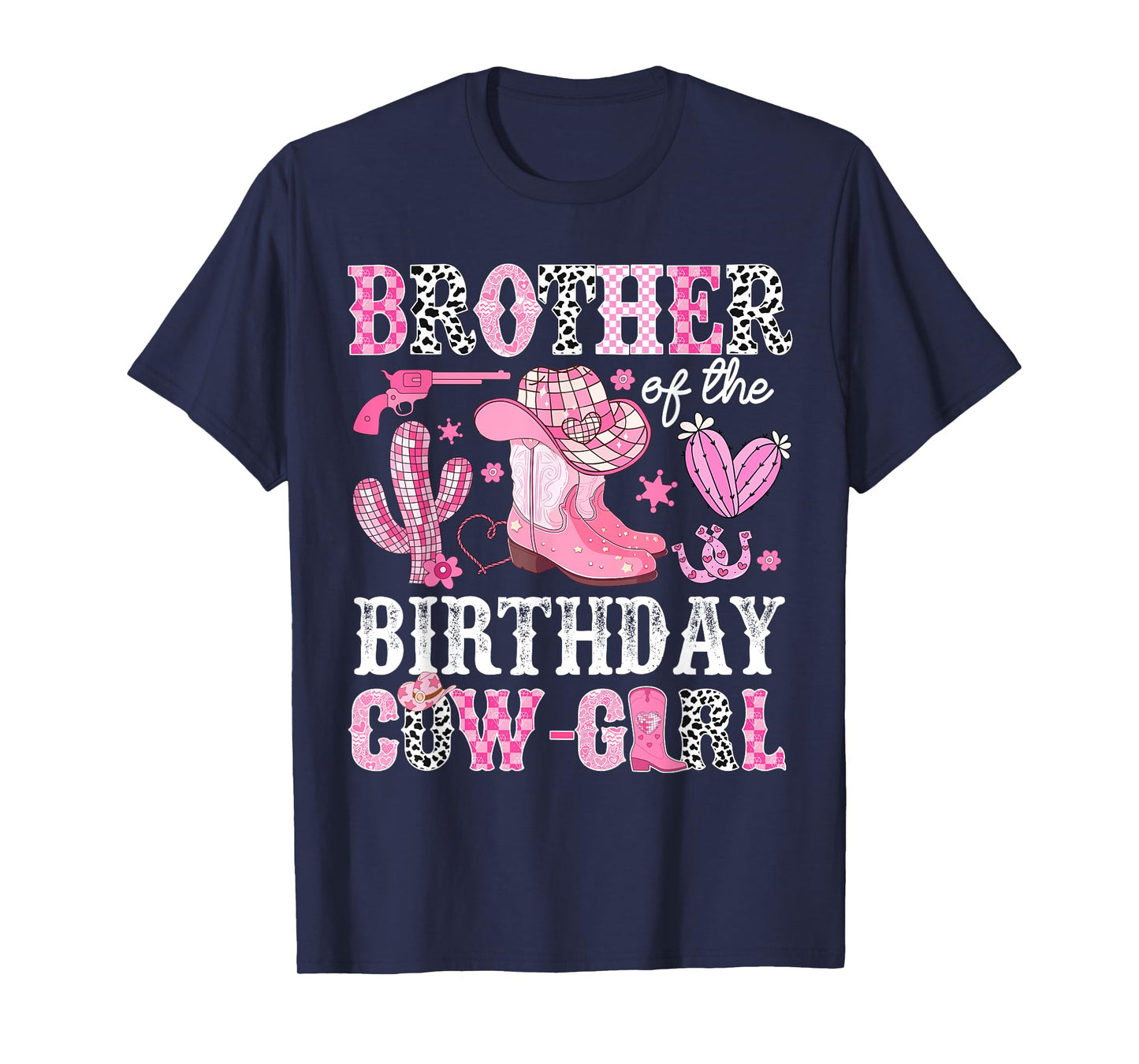Brother Of The Birthday Cow-Girl Rodeo Cowgirl Bday T-Shirt