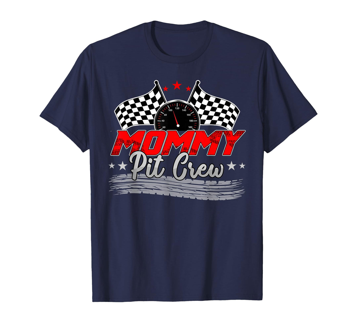Mommy Pit Crew Race Car Birthday Family Racing Adult Women T-Shirt