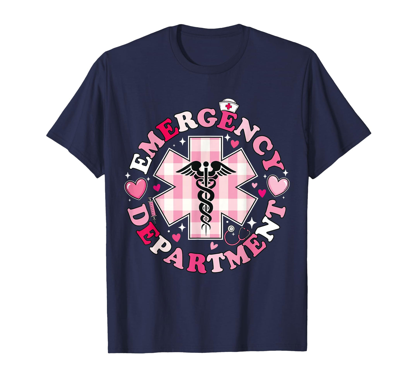 Cute Emergency Department Valentines Day ER Nurse T-Shirt