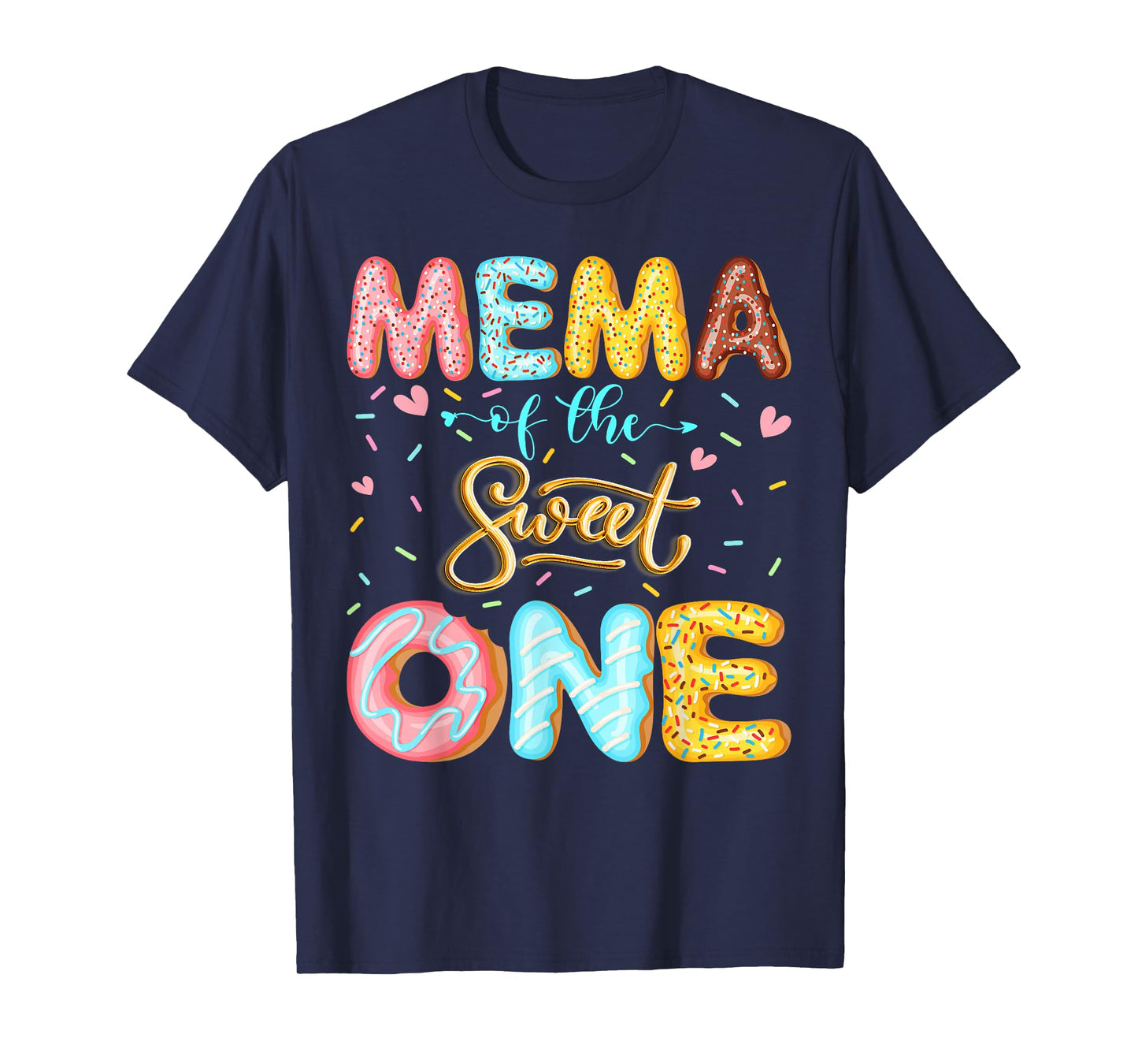 Mema of The Sweet One 1st Birthday Girl Donut Lover T-Shirt
