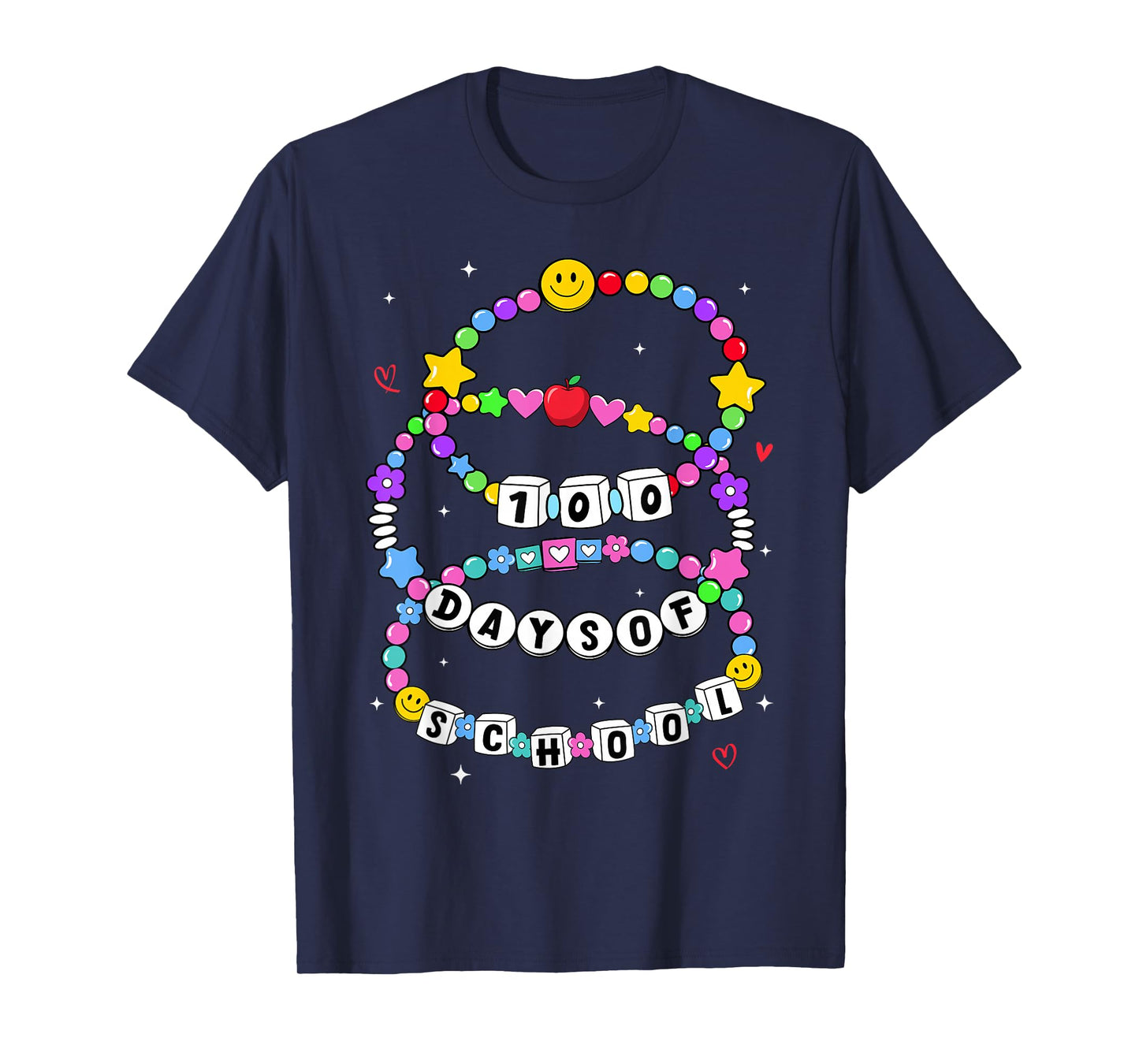 Friendship Bracelets 100 Days of School Shirts Teacher Girls T-Shirt