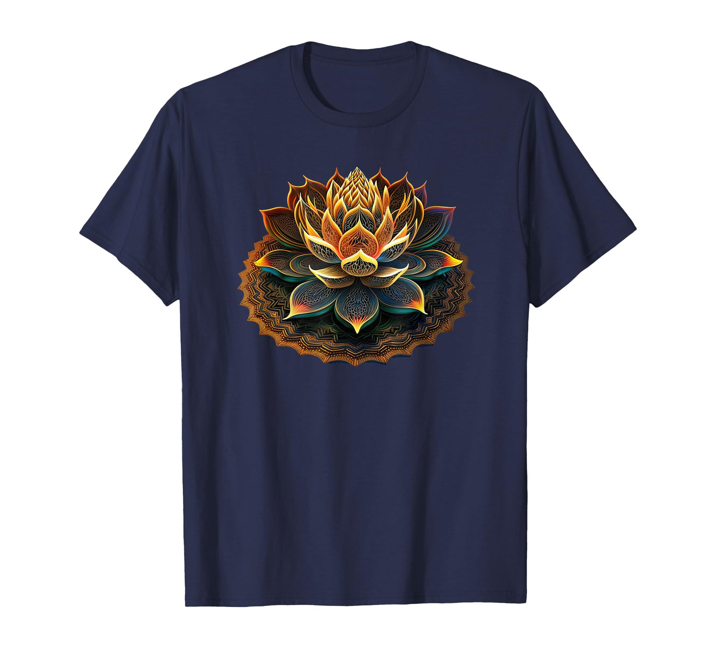 Lotus Flower Yoga Zen Bohemian Namaste Meditation T-Shirt
