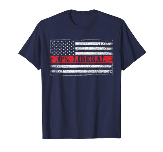 0% Liberal Tshirt Zero Percent Anti Liberal Republican T-Shirt