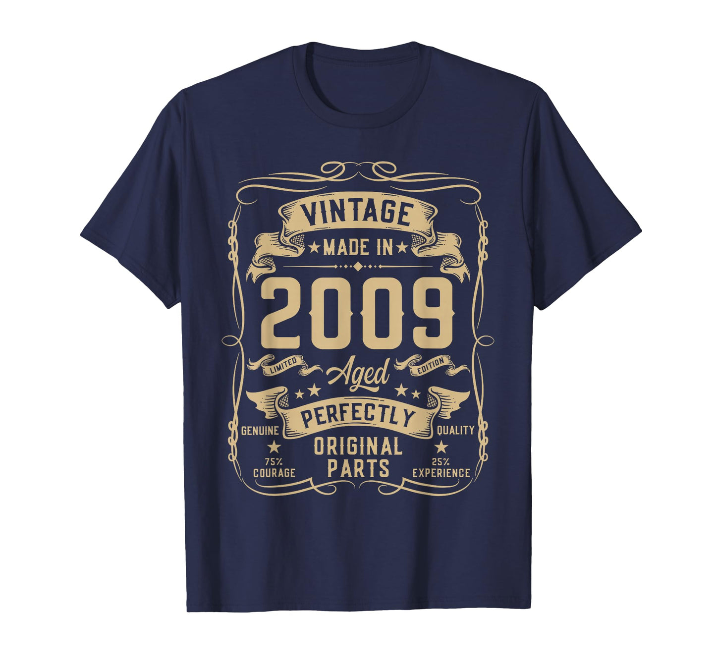 Vintage 2009 17yr 17th Birthday Gifts for Boys 17 Years Old T-Shirt