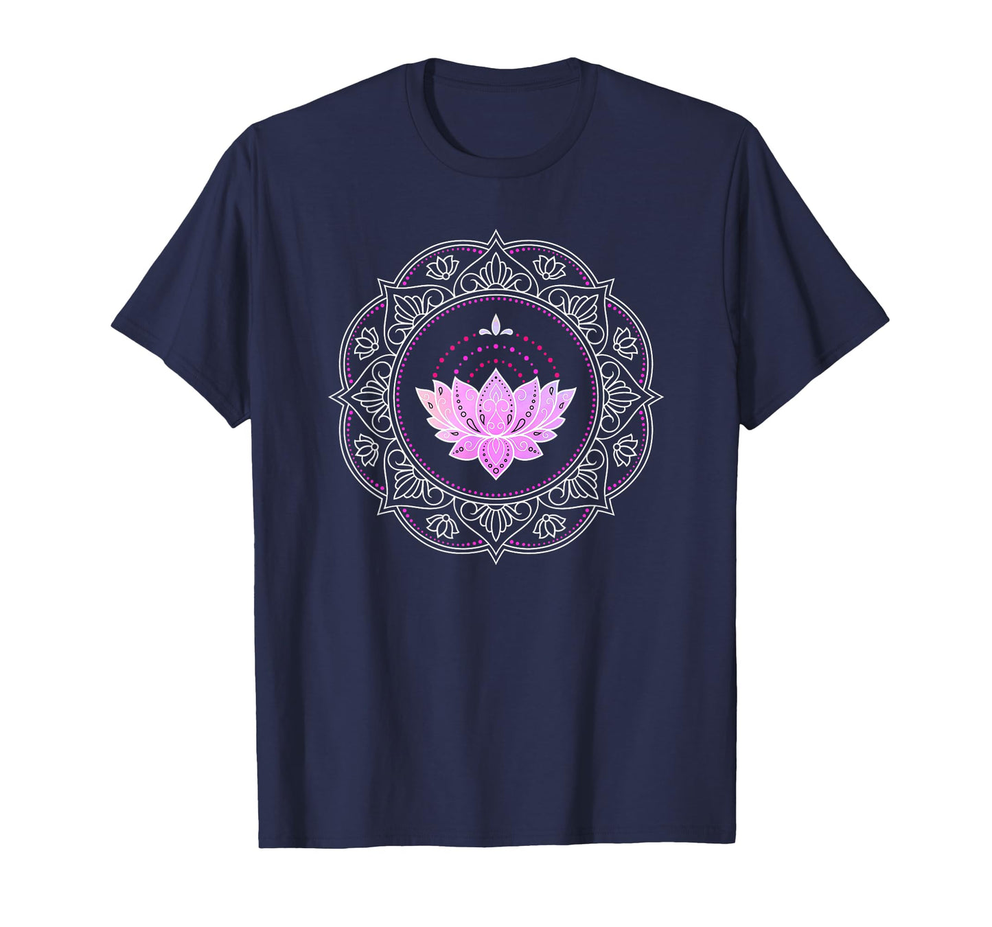 Lotus flower mandala yoga lotus design lotus flower T-Shirt