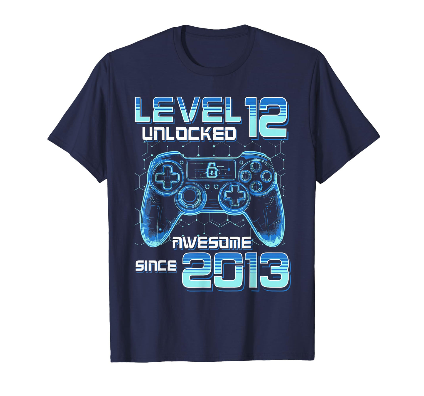 Level 12 Unlocked Video Game Party 12th Birthday Gamer Boys T-Shirt