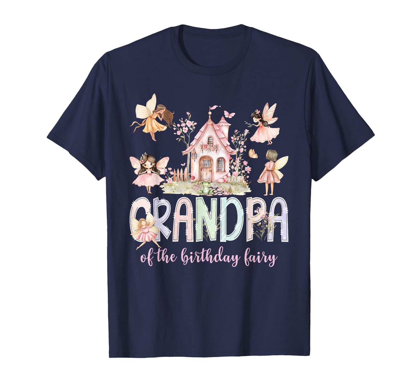 Grandpa of The Birthday Fairy Girl Magical Family Matching T-Shirt
