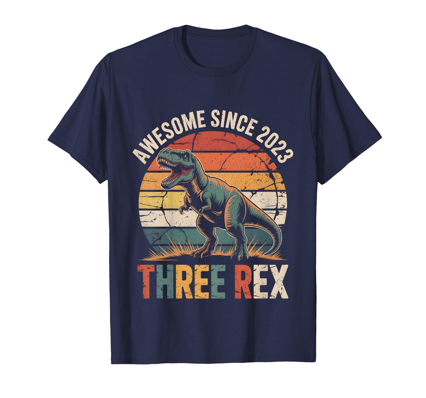 3 Year Old Dinosaur 3rd Birthday Gift Trex Dino Three Rex T-Shirt