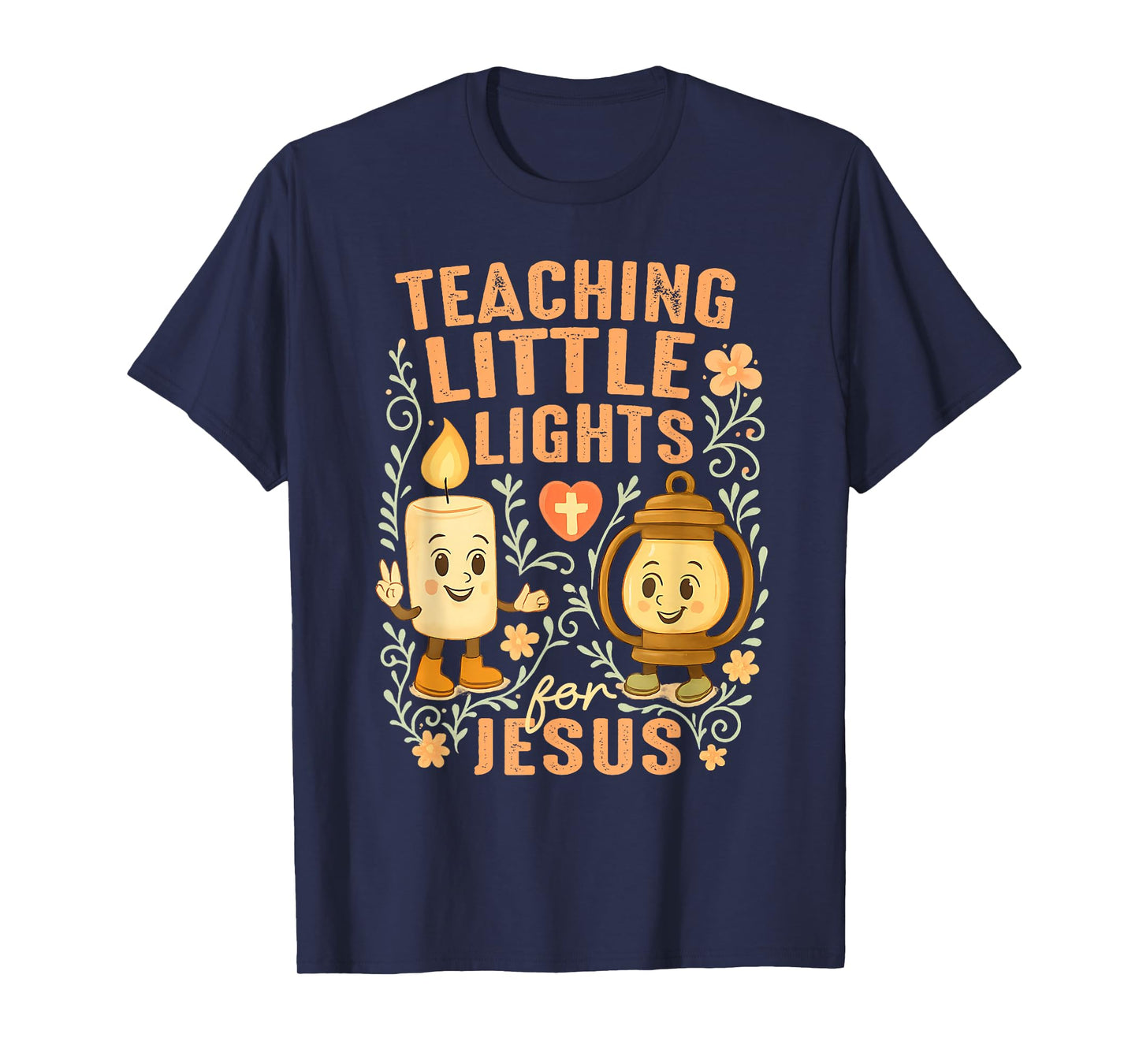 Jesus Retro Cartoon Teaching Little Lights for Jesus T-Shirt