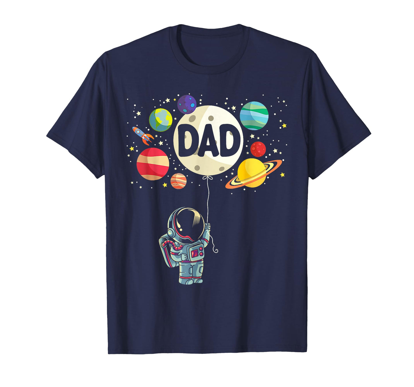 Dad of The Birthday Boy Space Astronaut 1st Birthday Family T-Shirt