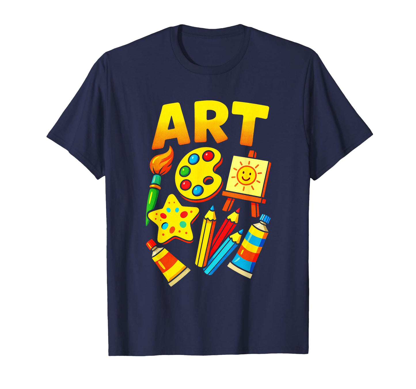 Art - Paint Brush Palette Fun Lovers T-Shirt