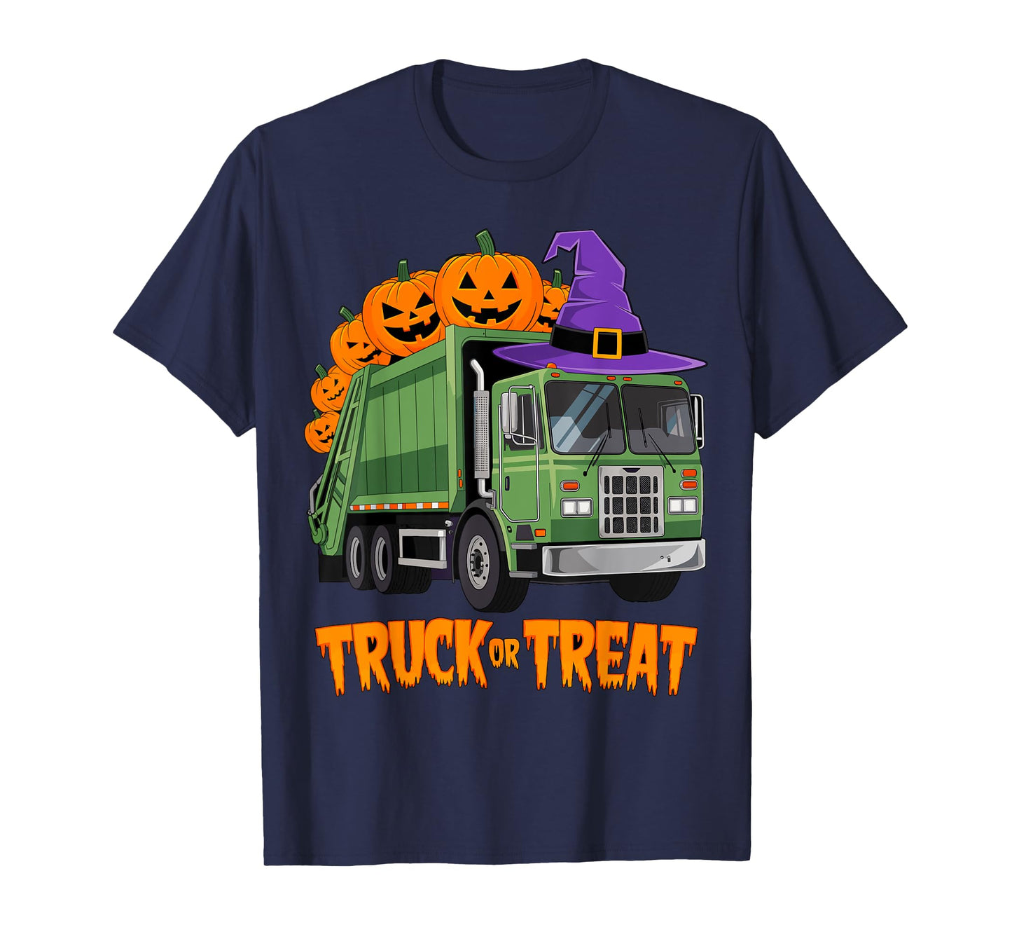 Truck or Treat Garbage Truck Halloween Costume T-Shirt