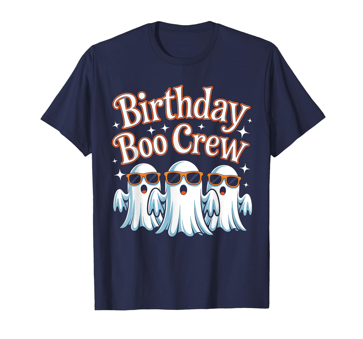 Birthday Boo Crew Matching Halloween Birthday Party Ghosts T-Shirt
