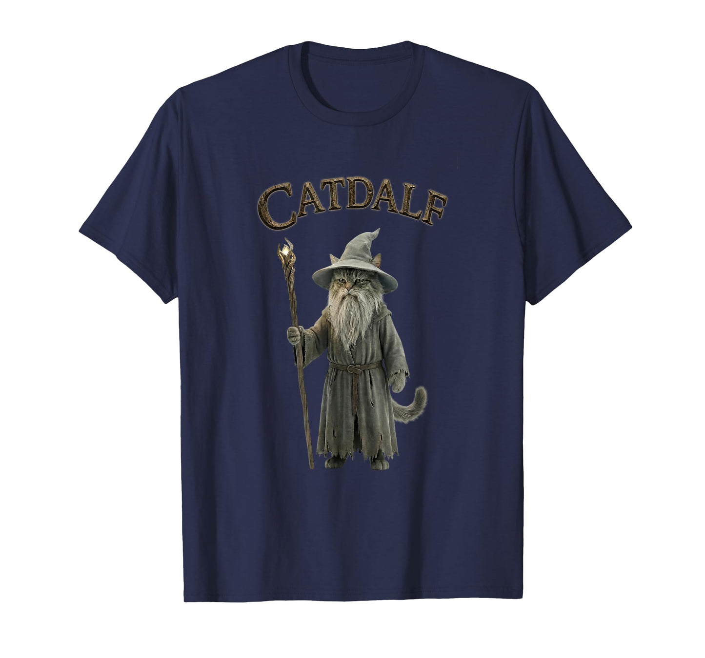 Catdalf - Funny Cat Wizard Outfit T-Shirt