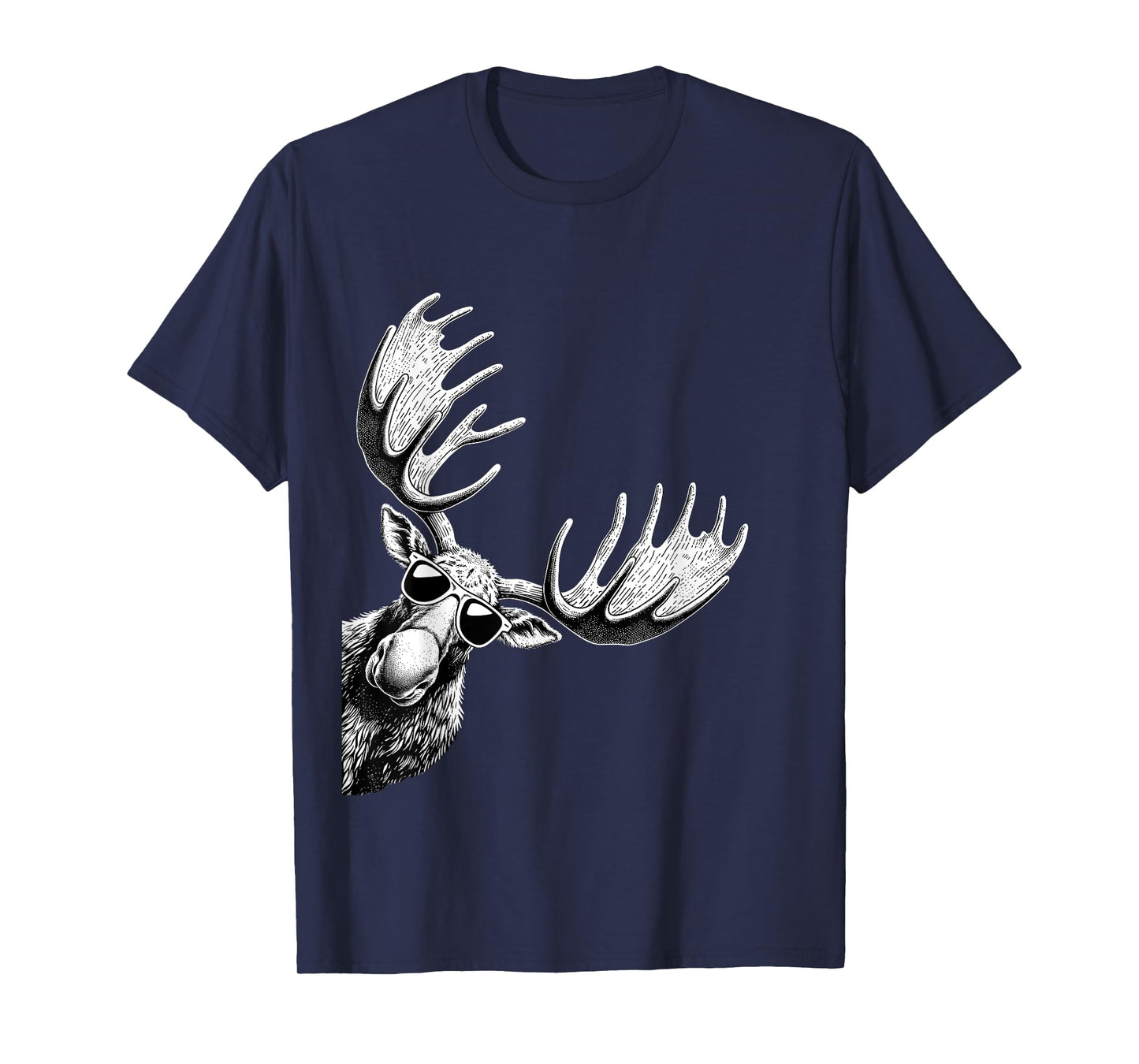 Funny Moose Wearing Sunglasses Alaska Moose Lovers T-Shirt