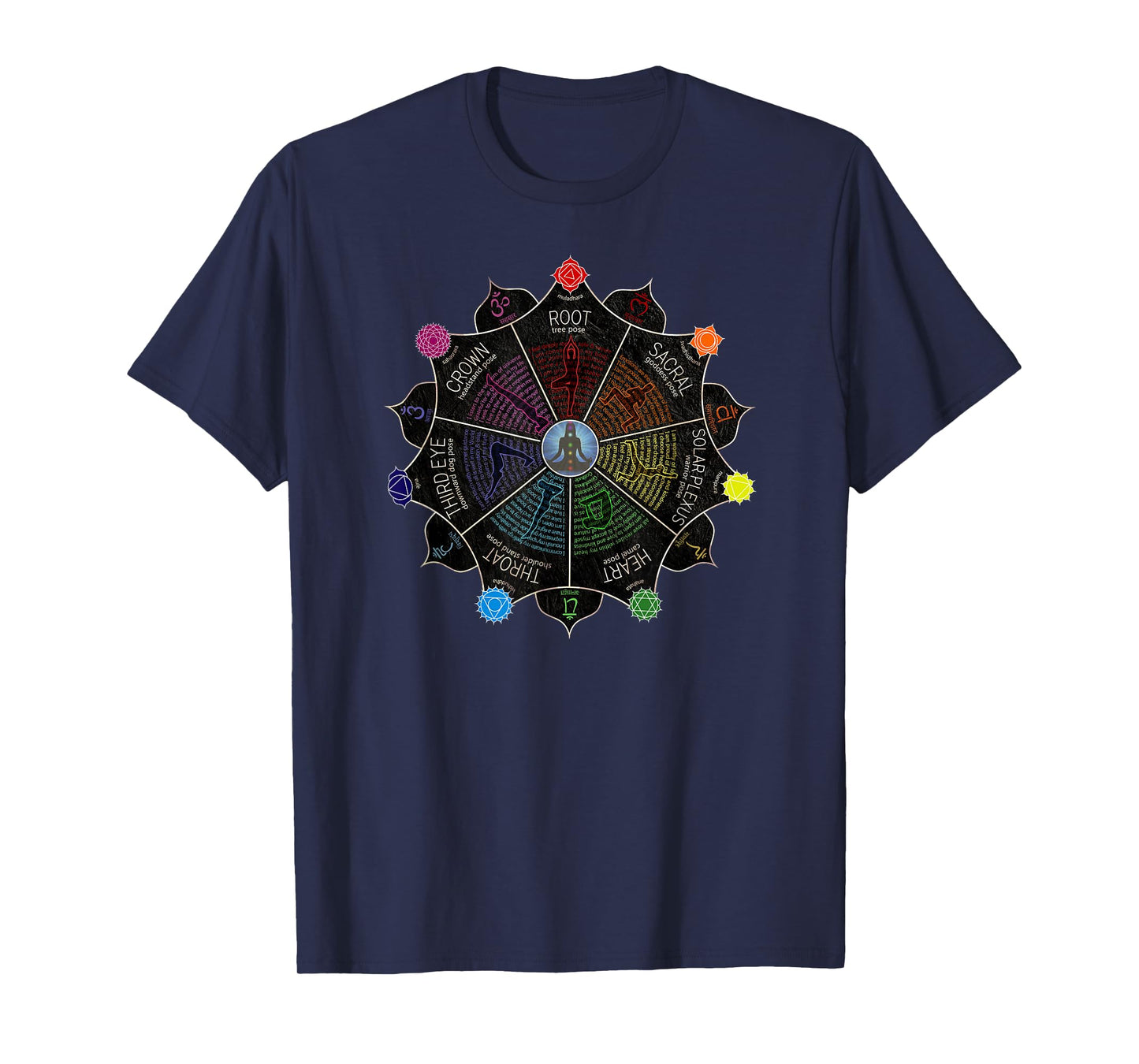 Yoga Meditation Chakra Affirmations T-Shirt