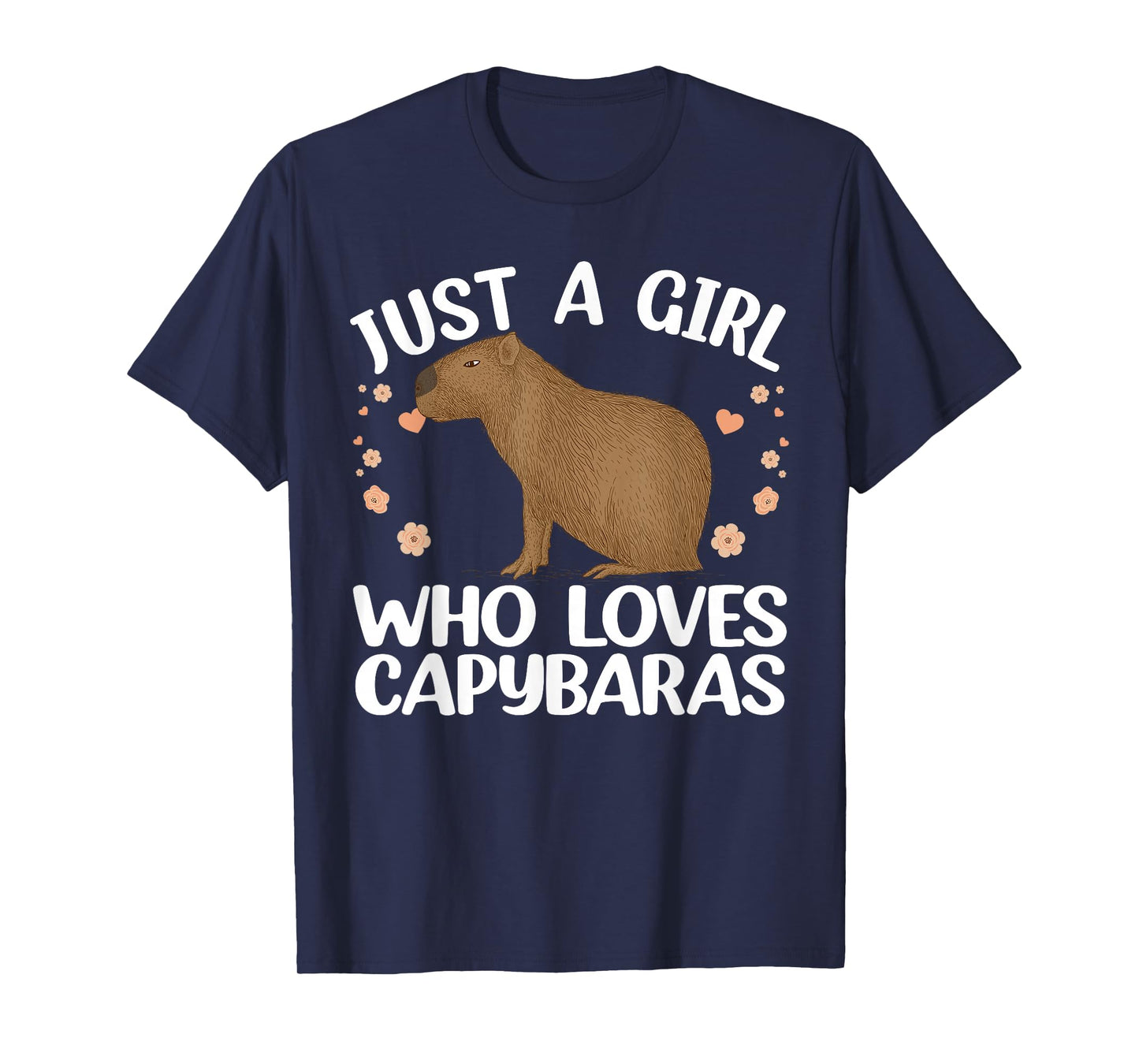 Cool Capybara Design For Women Girls Rodent Animal Capybara T-Shirt