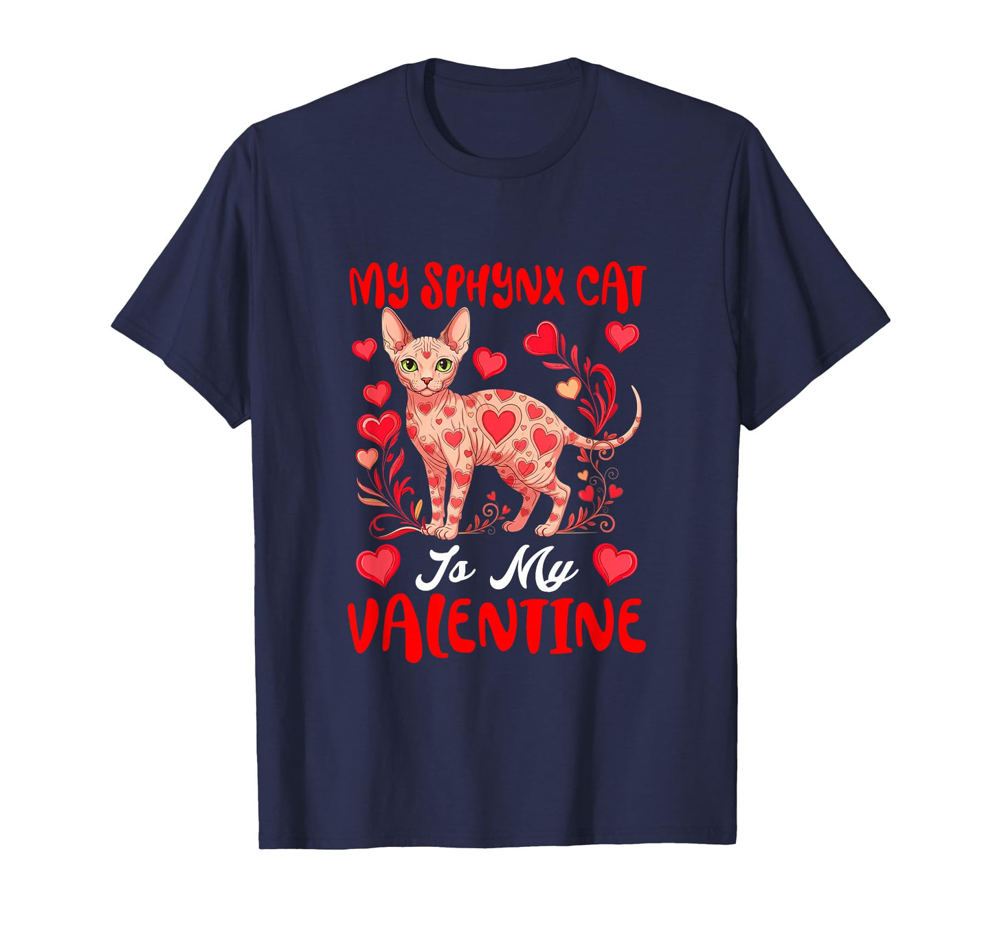 My Sphynx Cat is My Valentine Matching Dog Owner Kids T-Shirt