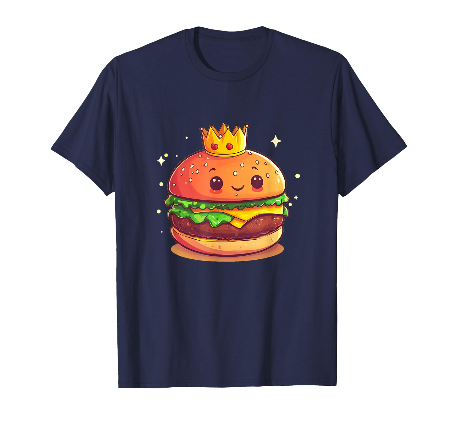 Cool Burger with Crown Costume for King T-Shirt