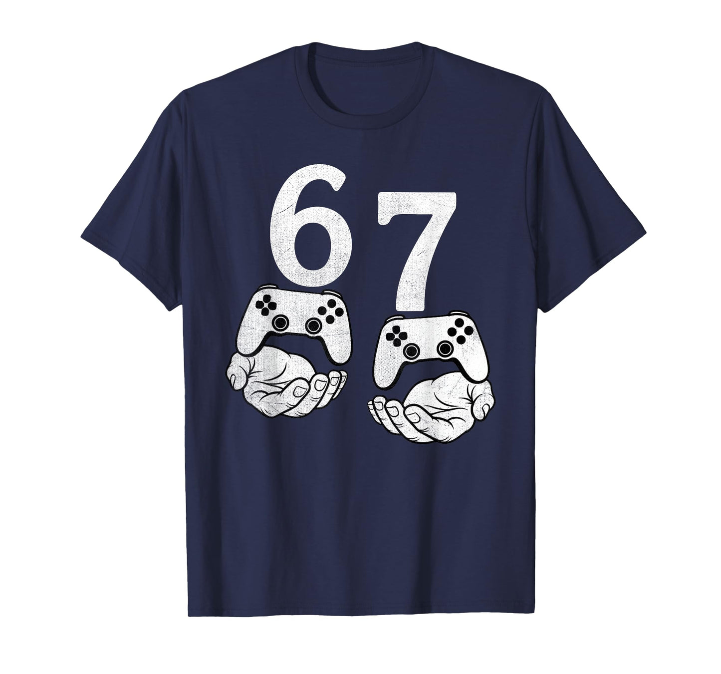 Funny 67 Meme Six Seven Video Games Gamer Gaming Boys Kids T-Shirt