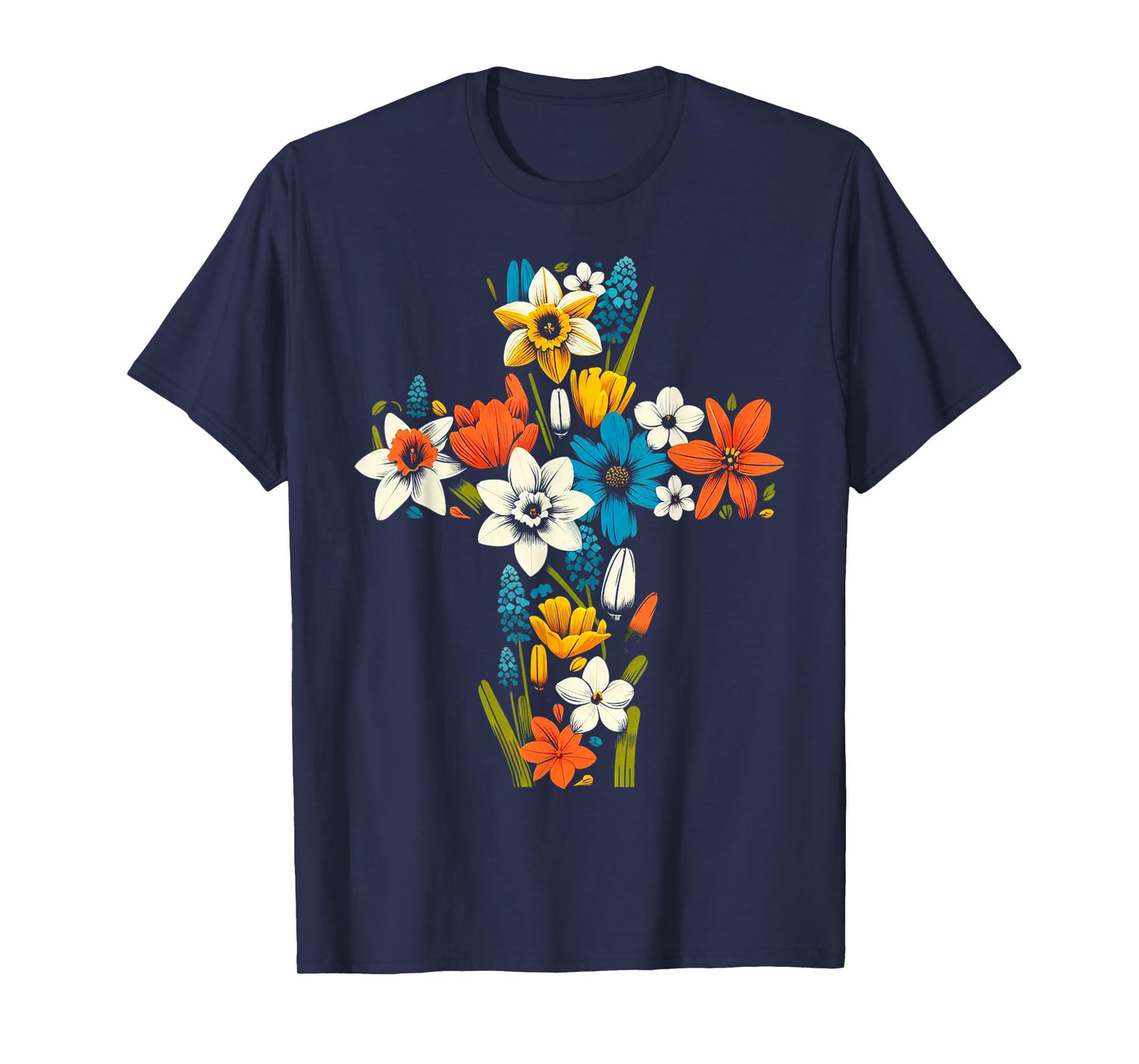 Jesus Christ Cross Religious Christian Faithful Believer T-Shirt