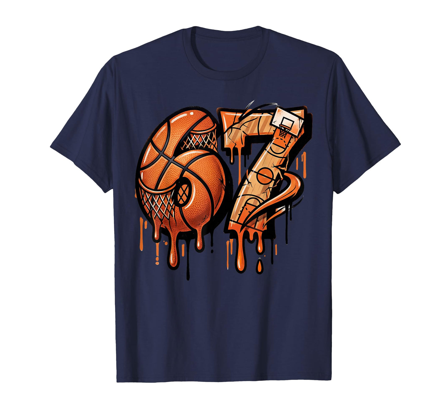 67 Basketball Ice Cream Drip Six Seven T-Shirt
