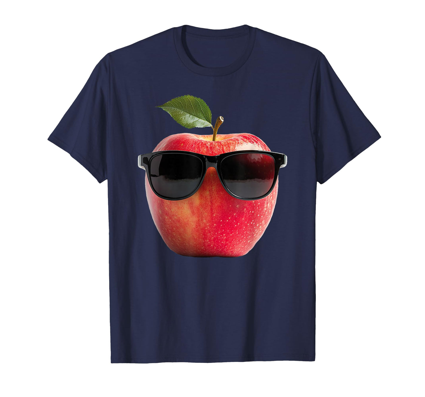 Apple Wearing Sunglasses Funny Fruit Costume Graphic T-Shirt