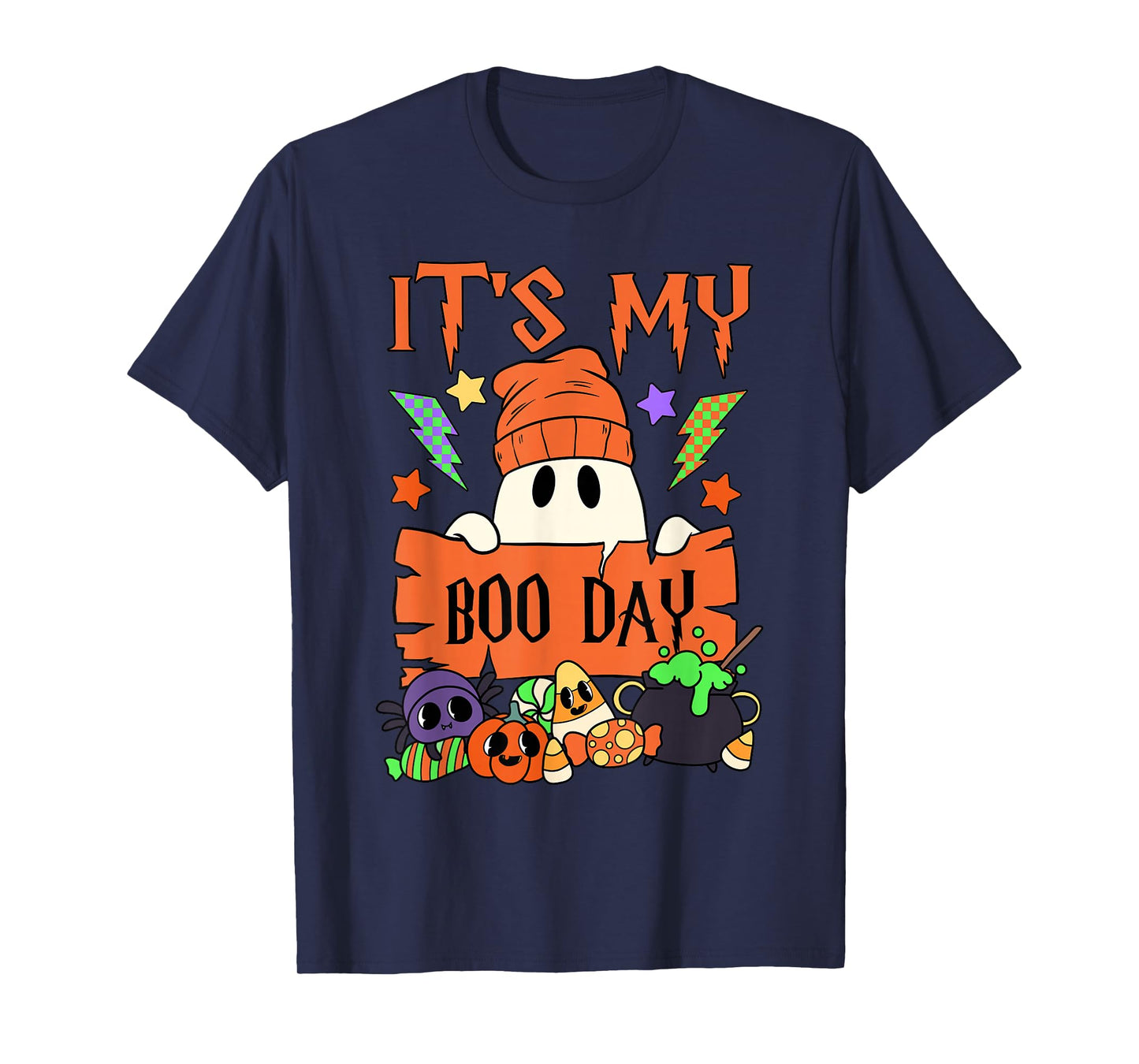 It's My Boo Day Booday Kids Cute Ghost Birthday Ghoul T-Shirt