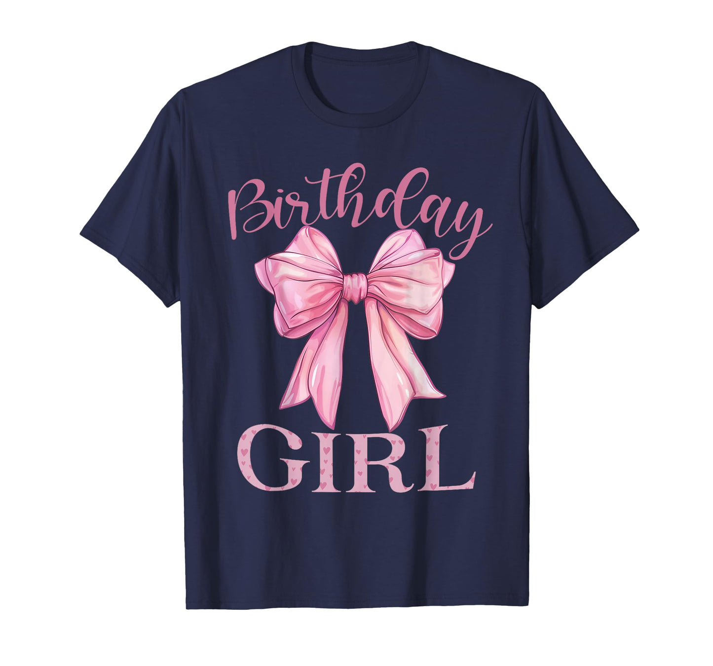 Birthday Girl Shirt Coquette Bow Birthday Party T-Shirt
