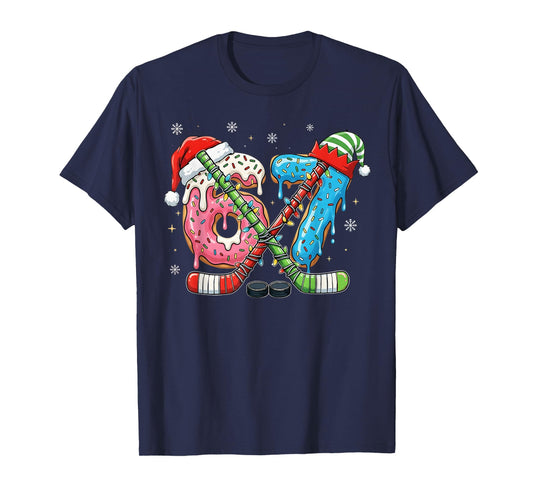 6-7 Meme Slang Christmas Ice Cream Drip Xmas Ice Hockey T-Shirt